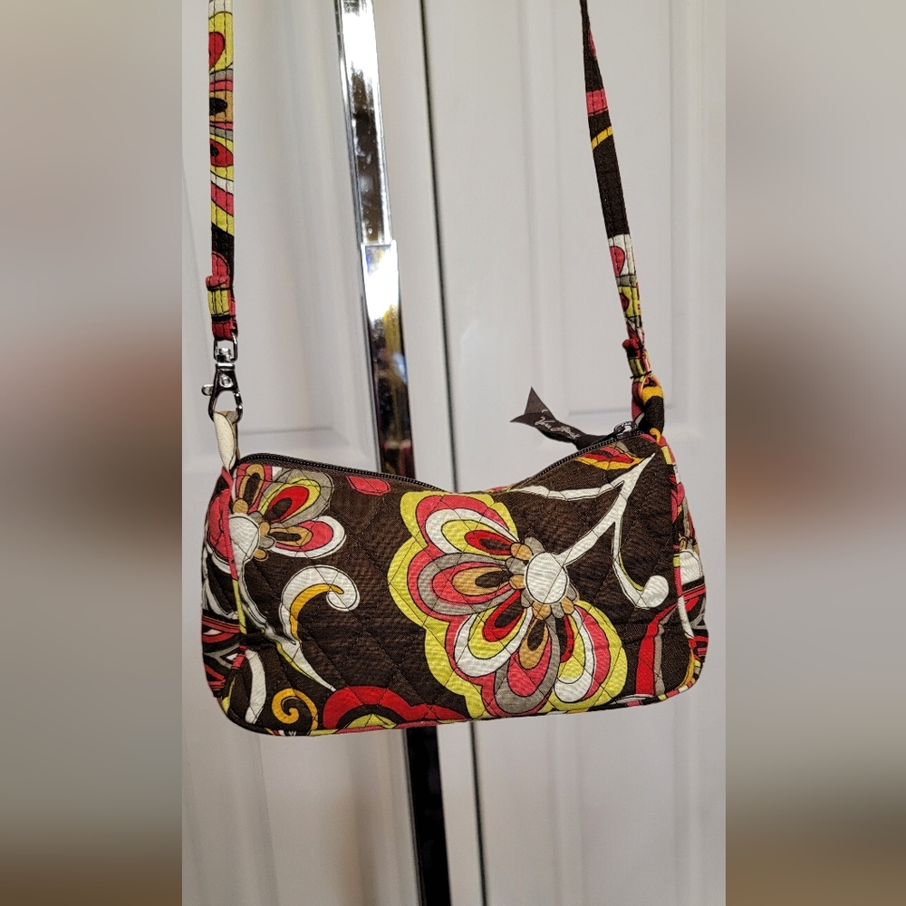 #581-Vera Bradley-Floral Patterned Mini Convertible Strap Bag - Picture 3 of 16